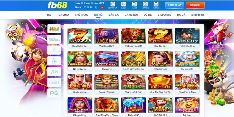 Nổ hũ là một phần không thể thiếu trong danh sách các game nên thử sức