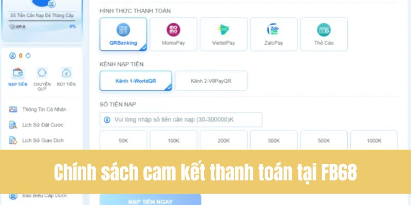 Hướng dẫn các bước giao dịch tại FB68