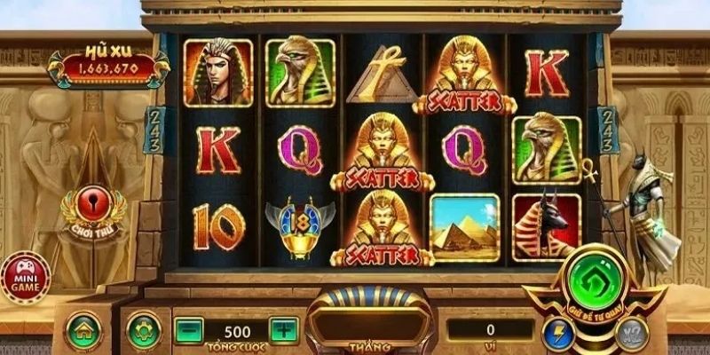 Biểu tượng Cleopatra với các chức năng hữu ích cho bet thủ